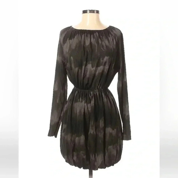 Converse | Grey & Black Ombre Tie Dye Long Sleeve Watercolor Dress Size Small S - Picture 1 of 2